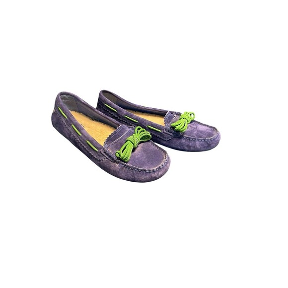 UGG Australia 1003739 Meena Driving Moccasins Blue Slip On Shoes Women's 6 - Picture 5 of 11